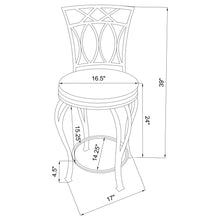 Load image into Gallery viewer, Swivel Stool With Upholstered Seat