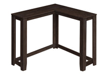 Load image into Gallery viewer, 36" Solid Wood Distressed Corner Console Table - Espresso