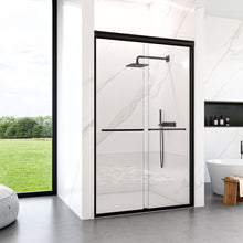 Load image into Gallery viewer, Modern Semi Frameless Double Sliding Shower Door