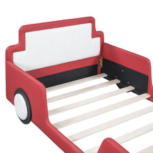 Load image into Gallery viewer, Race Car Shaped Platform Bed With Wheels