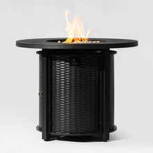 Load image into Gallery viewer, Propane Gas Fire Pit Table, 50000 Btu Round Steel Fire Pit