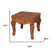 Load image into Gallery viewer, Wood Square End Table - Oak
