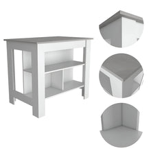 Load image into Gallery viewer, 41" Kitchen Island With Storage - Gray / White