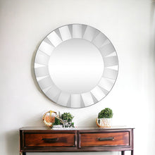 Load image into Gallery viewer, 30" Round Glass Framed Accent Mirror - Clear