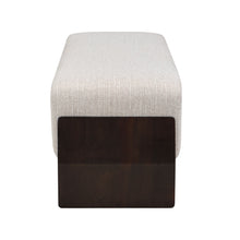 Load image into Gallery viewer, Bench With Thick Soft Cushions For 3 People - Brown / Beige