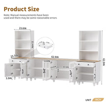 Load image into Gallery viewer, Farmhouse TV Stand With Solid Wood Gourd Shaped Legs For TVs Up To 70"