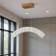 Load image into Gallery viewer, Metal LED Dimmable Chandelier - Clear / Gold