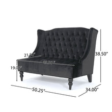 Load image into Gallery viewer, Nurturing - Upholstered Loveseat With Wing Back And Diamond Tufting
