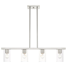 Load image into Gallery viewer, 15'' Four Light Dimmable Chandelier With Shades - Nickel