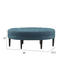 Load image into Gallery viewer, Martin - Surfboard Tufted Ottoman With Button Tufting - Blue