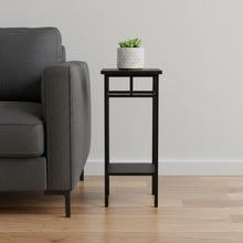 Load image into Gallery viewer, Square End Table With Shelf - Black