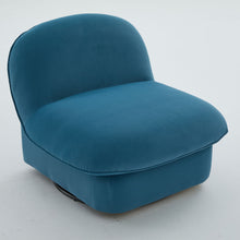 Load image into Gallery viewer, Pumpkin Shaped Swivel Accent Chair, 360 Degree Rotation For Living Room