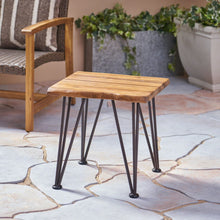 Load image into Gallery viewer, Zenith - Outdoor Industrial Accent Table (Set of 2) - Teak