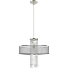 Load image into Gallery viewer, 28" Dimmable Chandelier With Shades - Nickel