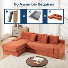 Load image into Gallery viewer, Modern L - Shaped Sectional Couch With Memory Foam