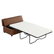 Load image into Gallery viewer, Twin Size Folding Ottoman Sleeper Bed With Mattress Convertible Guest Bed