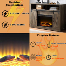 Load image into Gallery viewer, Tobias - Fireplace With Shelf Storage - Oak