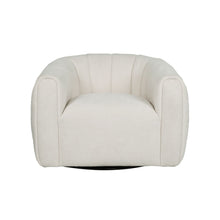 Load image into Gallery viewer, Serenizia - Upholstered Velvet Swivel Chair With Channel Tufted