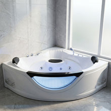 Load image into Gallery viewer, Xavier - Corner Double Massage Bathtub - Milk White