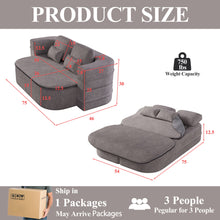 Load image into Gallery viewer, 2 In 1 Foldable Sofa Bed With Multi Functional Blanket, Floor Lounge Sofa