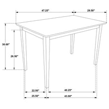Load image into Gallery viewer, Stan - 5 Piece Dining Set With Rectangular Table And Slat Back Chairs - Cappuccino