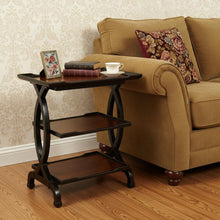 Load image into Gallery viewer, Manufactured Wood Rectangular End Table With Two Shelves - Cherry