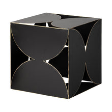 Load image into Gallery viewer, Contemporary Geo Cube Sculpture (392475) - Black