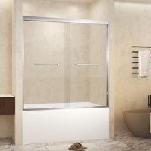 Load image into Gallery viewer, Double Sliding Shower Door With Explosion Proof Film