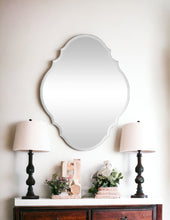 Load image into Gallery viewer, 31" Novelty Glass Framed Accent Mirror - Silver