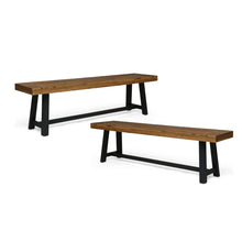 Load image into Gallery viewer, Cloud - Outdoor Bench With Acacia Wood Frame And Slat Panel Design