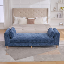 Load image into Gallery viewer, Modern Upholstered End Of Bed Bench With Armrests