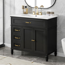Load image into Gallery viewer, Bathroom Vanity With Sink, Freestanding Cabinet & Drawers