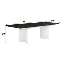 Load image into Gallery viewer, Carene - Dining Table (With Leaf) - Brown / White