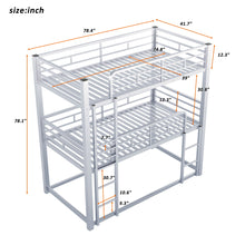 Load image into Gallery viewer, Triple Bunk Bed With Sturdy Construction And Space Saving Design