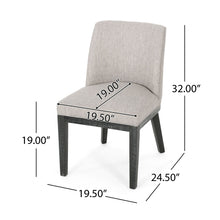 Load image into Gallery viewer, Modern Dining Chair With Durable Fabric Upholstery And Sturdy Wooden Frame (Set of 2)