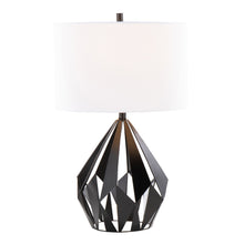 Load image into Gallery viewer, Geo - Me Tri Contemporary Table Lamp (Set of 2) - Matte Black / White
