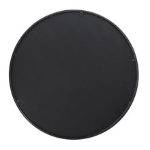 Load image into Gallery viewer, 36" Round Iron Framed Antiqued Glass Accent Mirror - Black