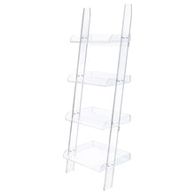 Load image into Gallery viewer, Cimarron - Ladder Bookcase With 4 Shelves - Clear
