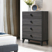 Load image into Gallery viewer, Bedroom Chest Of Drawers With 4 Drawer Storage - Gray / Gray