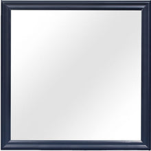 Load image into Gallery viewer, 38" Square Framed Accent Mirror - Blue