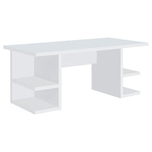 Load image into Gallery viewer, Hannah - 4 Shelf Writing Desk With Open Shelving - White