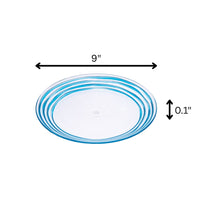 Load image into Gallery viewer, Designer Swirl Acrylic Dinner Plates (Set of 4)