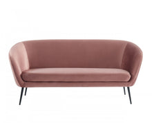 Load image into Gallery viewer, Sofa With Black Legs - Coral