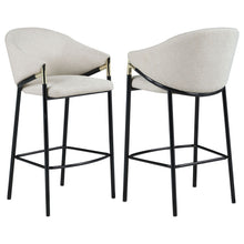 Load image into Gallery viewer, Sloped Arm Bar Stools (Set of 2) - Beige