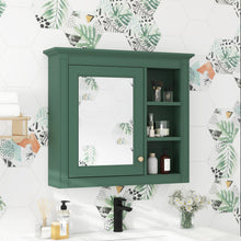Load image into Gallery viewer, Wall Mounted Medicine Cabinet With Mirror And 3 Open Shelves