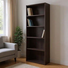 Load image into Gallery viewer, Cappuccino Adjustable Bookcase - Cappuccino