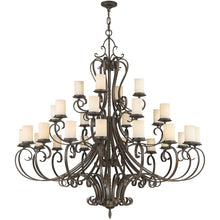 Load image into Gallery viewer, 64" Multi Light Metal Dimmable Chandelier With Shades - Bronze