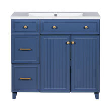 Load image into Gallery viewer, Bathroom Vanity With Sink, Soft Close Doors, Adjustable Shelves