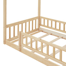 Load image into Gallery viewer, Bed House Bed Frame With Fence