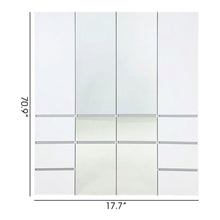 Load image into Gallery viewer, Elise - Modular Closet System With Mirror And Customizable Storage - White